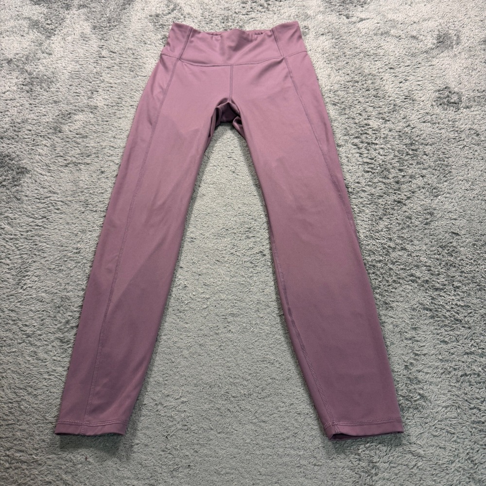 All in Motion Womens High Waisted Activewear Leggings S Purple Polyester